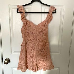 BCBG lace romper. NWT.